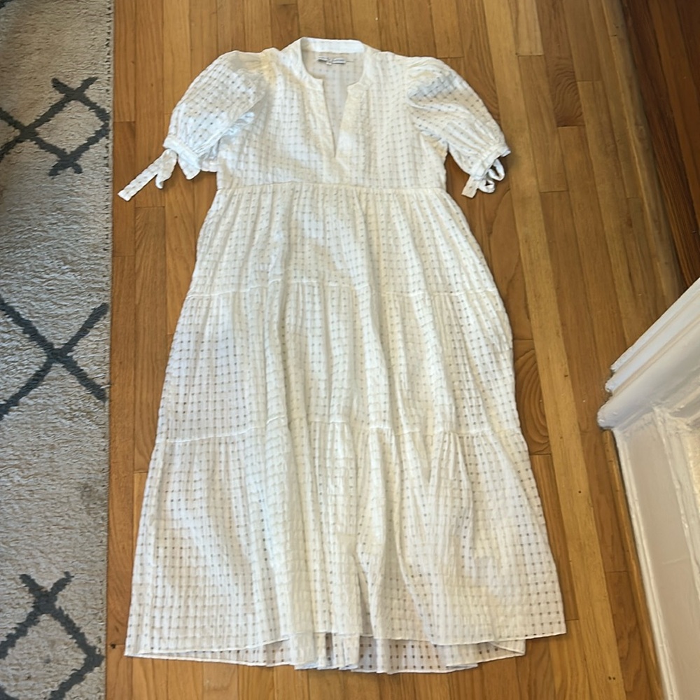 English Factory White Ruffled Maxi Dress